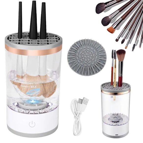 Multi-Functional Electric Makeup Brush Cleaner(1 Set) - Picture 1 of 13